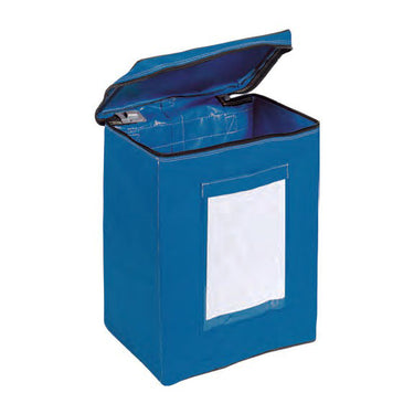 Postsortiertasche - Blau Offen